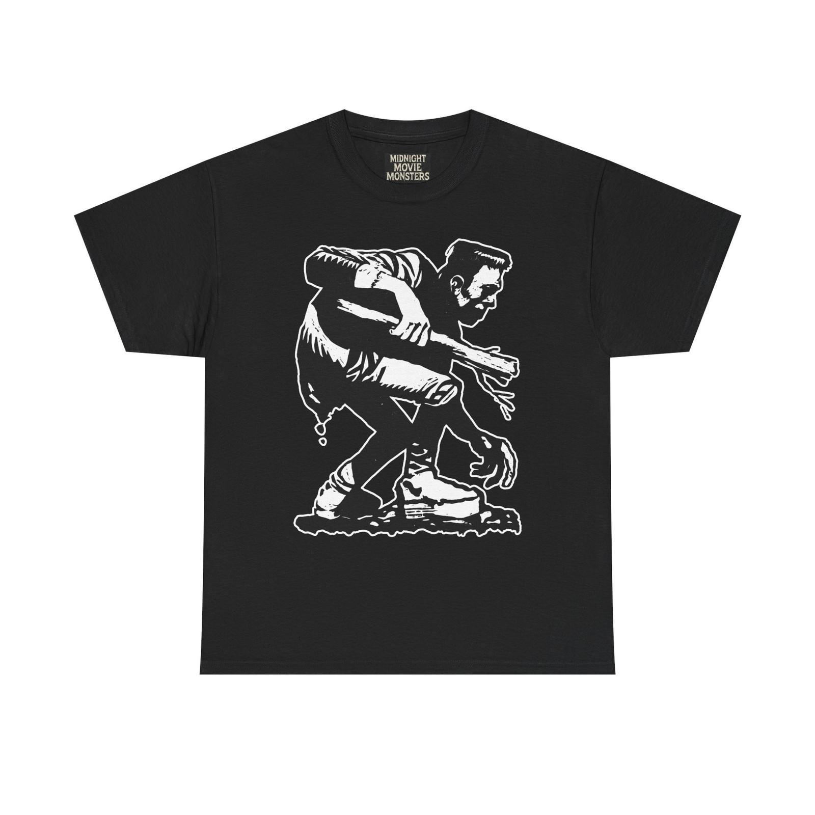 Creeping Frankenstein Monster Relief T-shirt Unisex Heavy Cotton Tee L