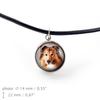 Collie Rough, Long-Haired Collie – Necklace in a box, elegant decoration | Art-Dog