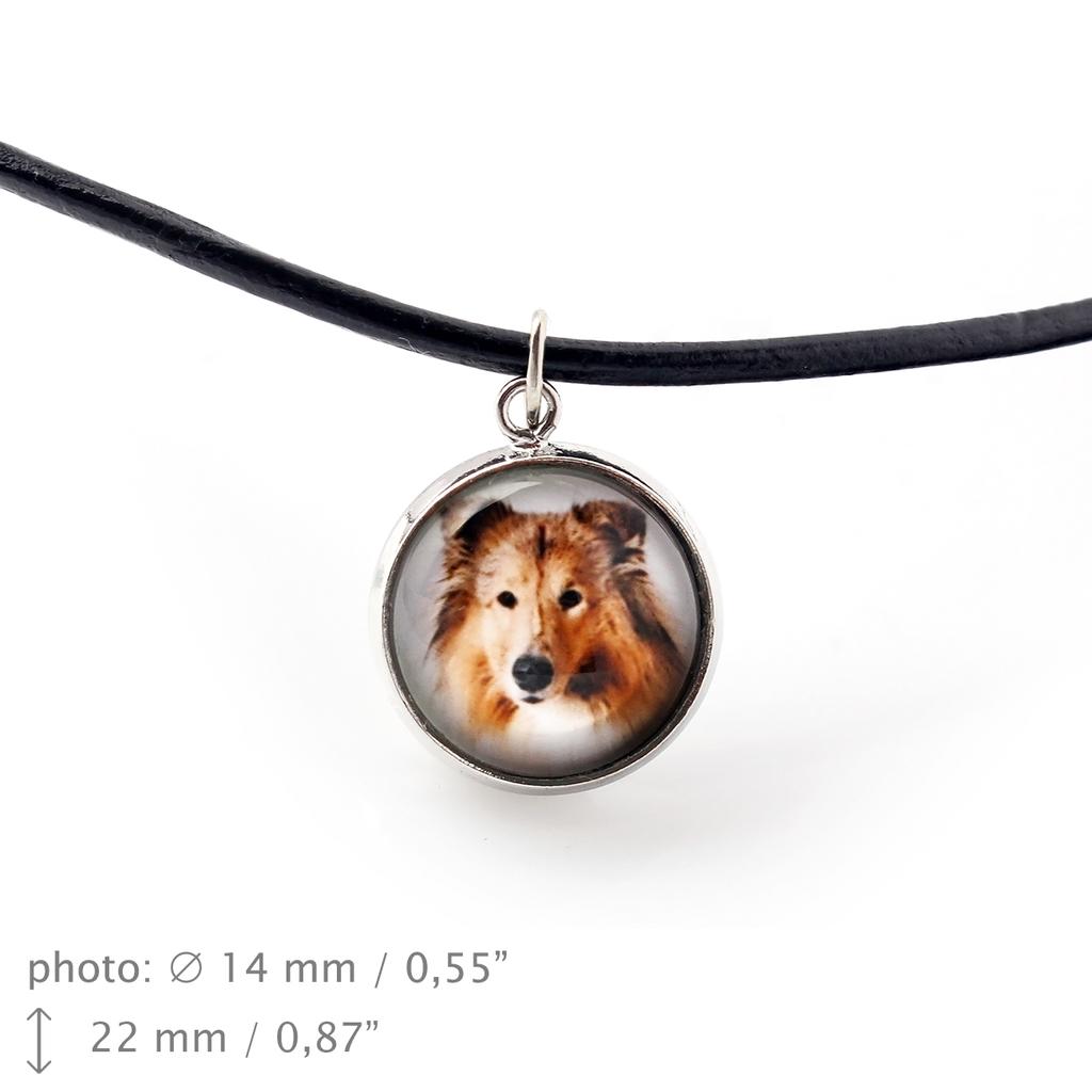 Collie Rough, Long-Haired Collie – Necklace in a box, elegant decoration | Art-Dog