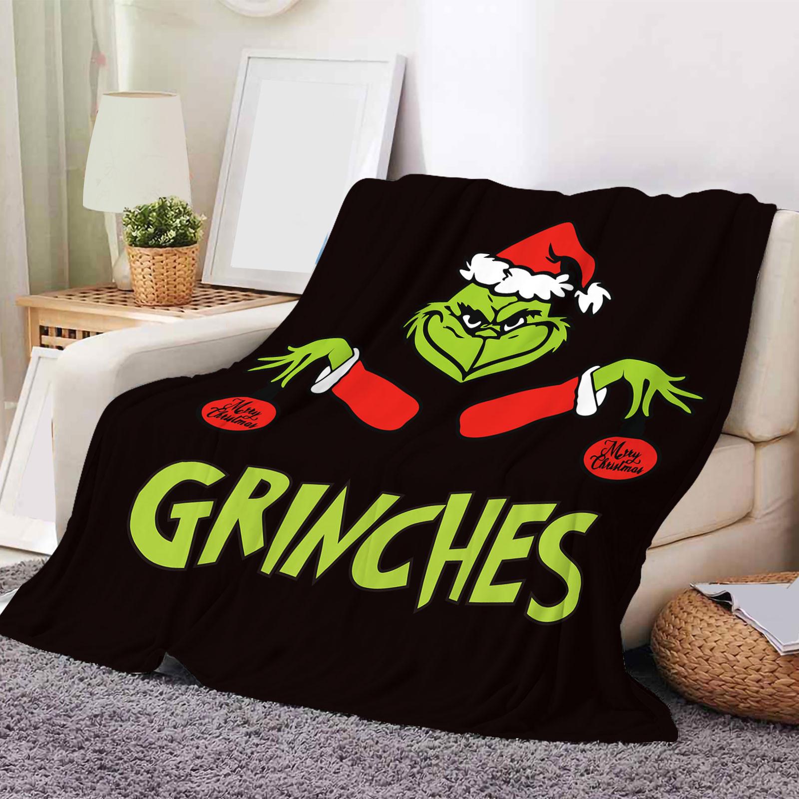 

Рождественское одеяло, мягкое фланелевое флисовое одеяло, всесезонное легкое согревающее одеяло для гостиной/спальни One Size