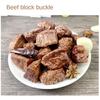 Imitation Food Beef Cubes Keyring Simulation Beef Block Simulation Food Keychain  Car Accessories