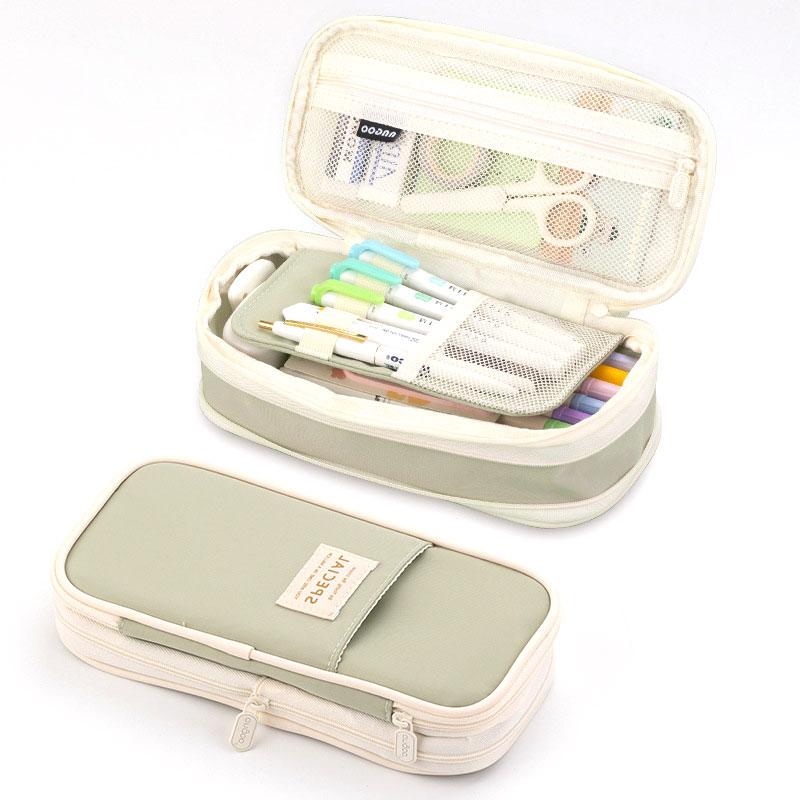 

Kawaii пеналы большой емкости, пенал, сумка-держатель для девочек, офисный студенческий органайзер для канцелярских принадлежностей, школьные принадлежности