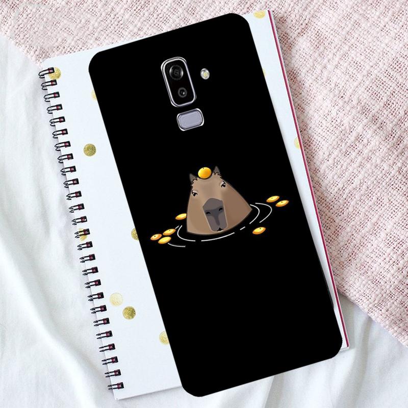 Cute Capybara Case For Samsung Galaxy J4 J6 Plus J8 2018 A6 A7 A8 A9 J1 J3 J5 J7 2017 A3 A5 2016 Cover