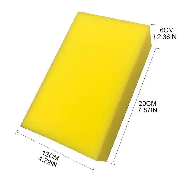 Yellow Car Wash Wax Square Sponge Extra Soft Large Size Washing Cellulose Super Absorbent Multi-use Cleaning Tool