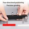 High Efficiency Guitar Bridge Sanding Tool For Smooth Adjustments Aluminum Alloys With 4 Way Positioning And Sandpaper