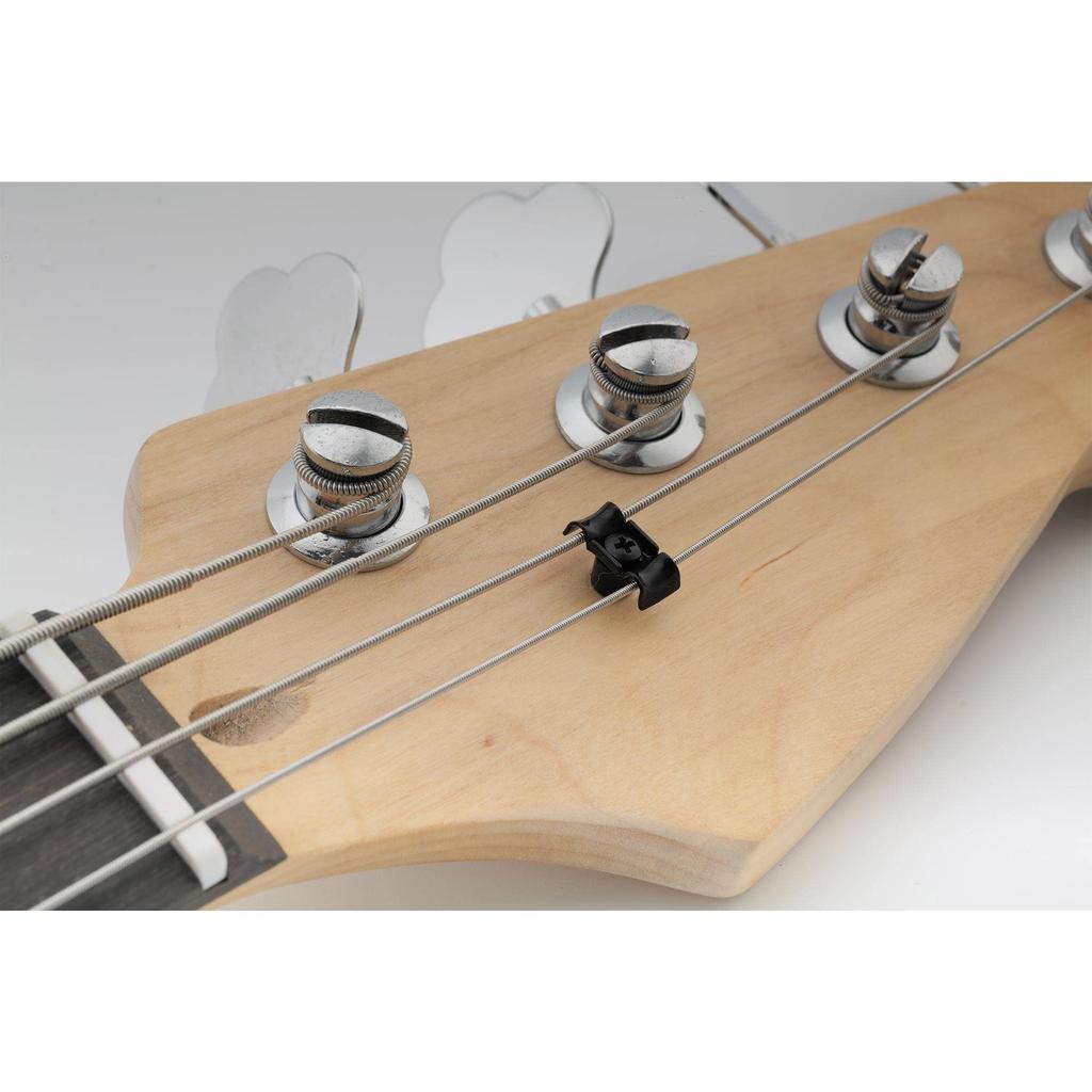 Musiclily Pro 16mm Corrugated Steel String Guide for Stratocaster Electric Guitars and Black Basses,