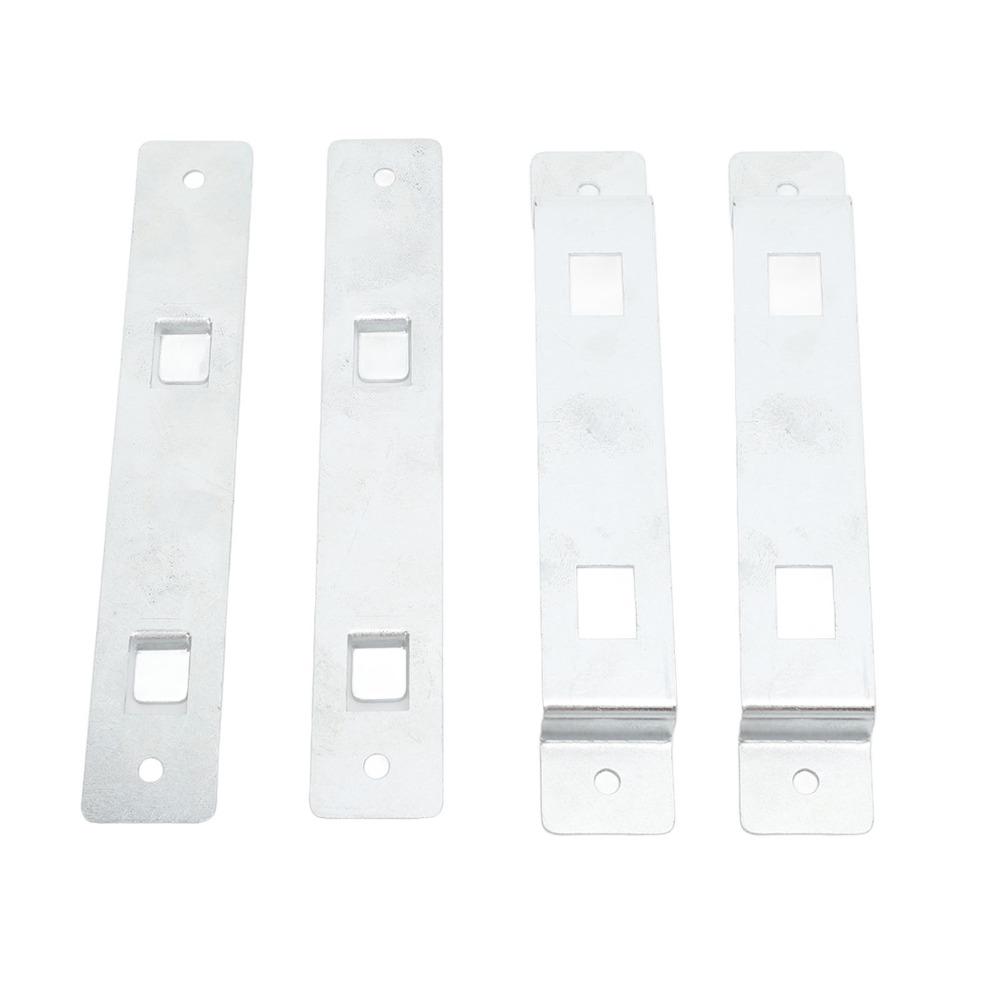2 sets Stainless Steel Bird House Hanger Bracket Rust Resistant Silver Bird House Mounting Bracket Hole Design