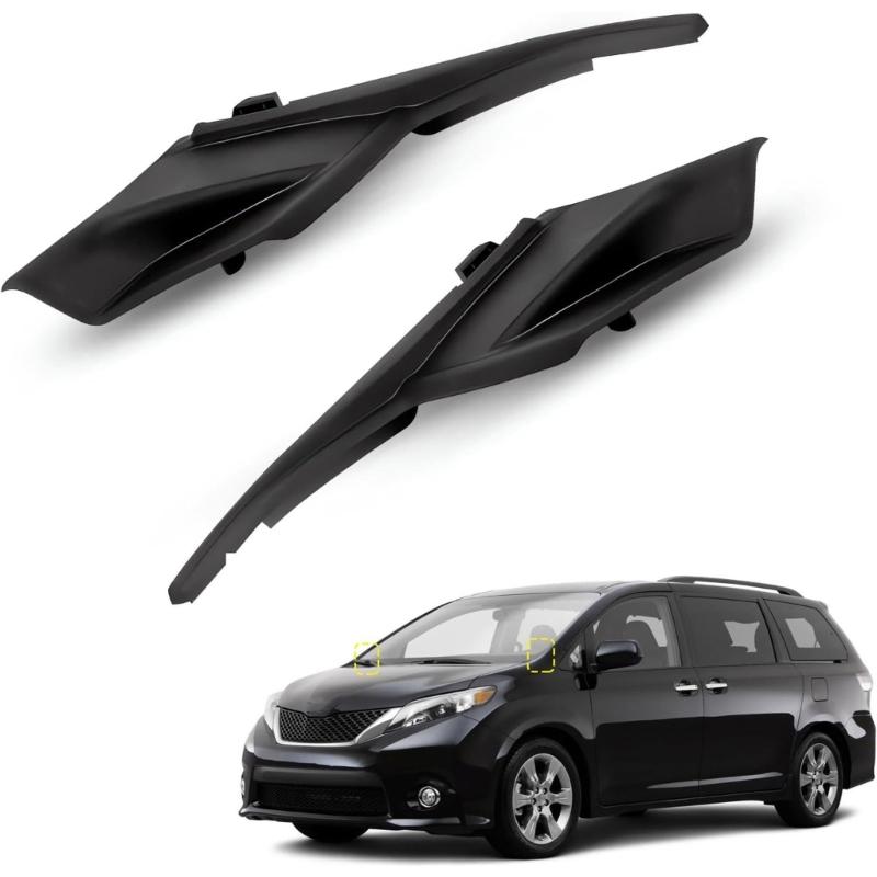 Vehicle Specific Front Windshield Wiper Side Cowl Covers Trim Suitable for 53866-08020 53867-08020 Left and Right 2pcs