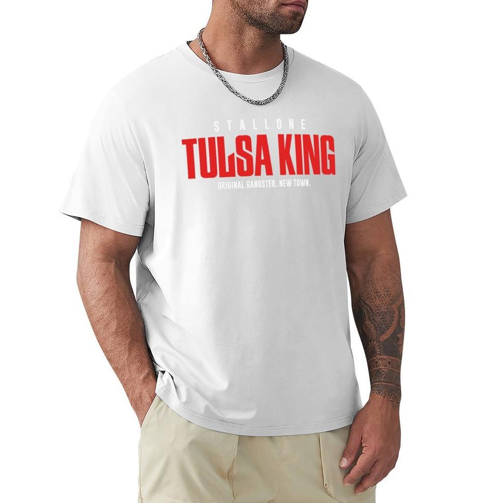 Tulsa King Stallone T-shirt t-shirt anime figure anime t-shirt grafica oversize magliette nere per uomo