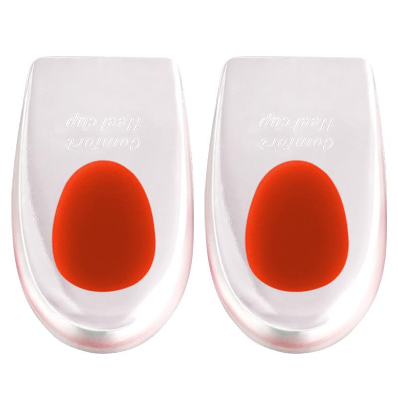 Прозрачная гелевая подпяточник для спорта - Амортизирующий, Увеличивающий рост, U-образной формы, Половинная стелька