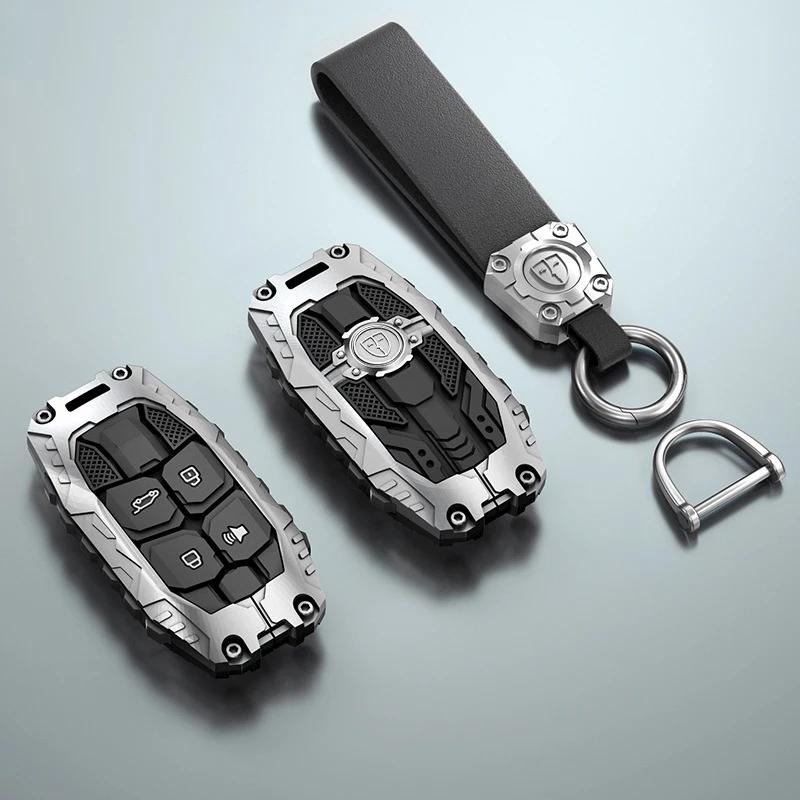 Styling Mouldings Durable Zinc Alloy Key Case Cover for 2024 Jetour Shanhai L7 MAX/Pro/Ultra 1.5T Hybrid 7-Seater – Premium Car