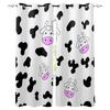 Cow Texture Kitchen Curtains Bedroom Decor Items Curtain Panel Window Curtains for Living Room