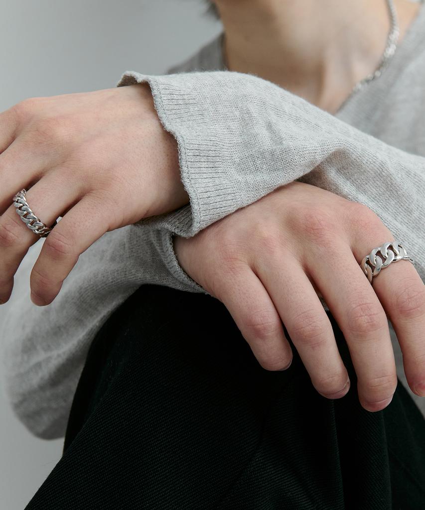 Vintage Hollywood Matte Classic Chain Ring_Vh25Nnri170V