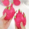 1/2Pcs Simulation Dragon Fruit Squeeze Toy Stress Relief Dragonfruit Squeeze Toy Decompression Fruit Shape Sensory Fidget Toy