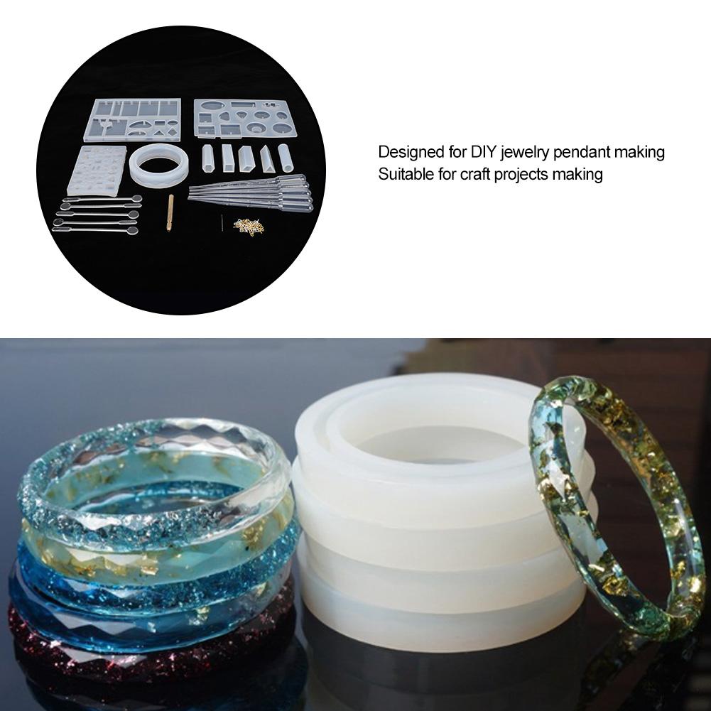 Bracelet Resin Casting Molds DIY Craft Jewelry Pendant Making Mold Accessory