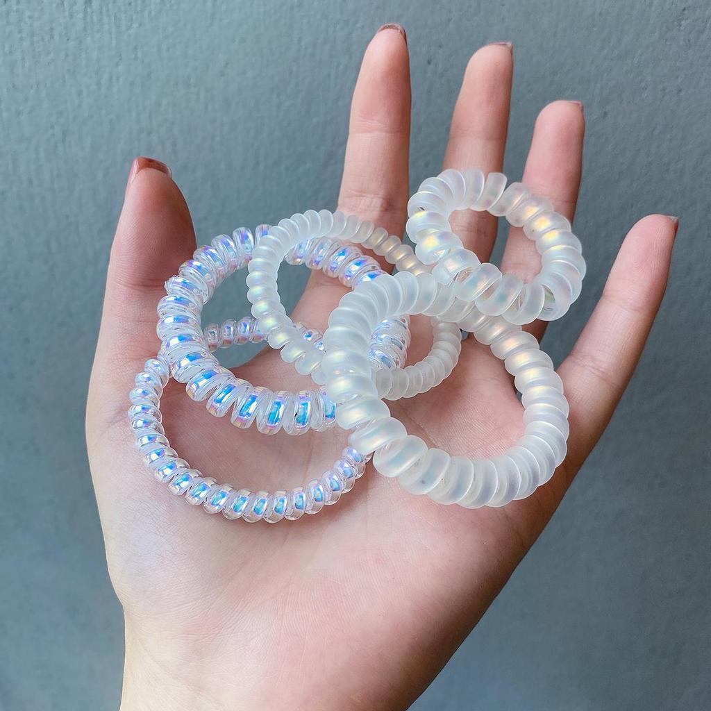 High Quality Hair Scrunchie Telephone Wire Elastic Hair Bands  Color Women Girls Headwear Hair Accessories