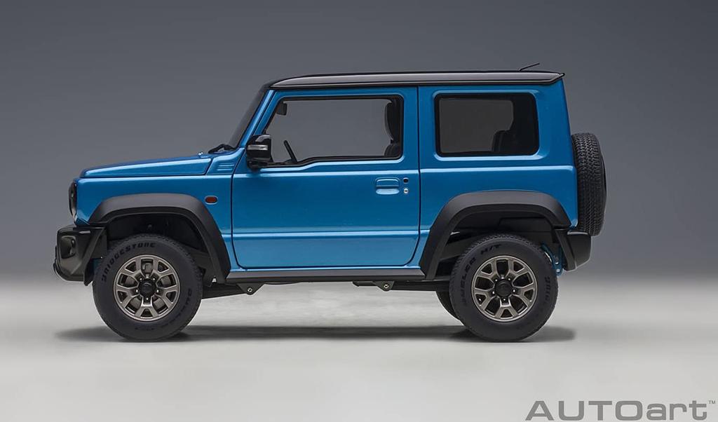 AUTOart Suzuki Jimny Sierra Modrá střecha Hotový produkt 78507 1/18 (JB74) Kovové/černé
