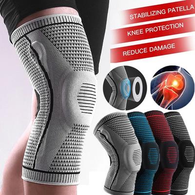 Patella Medial Desteği ile Silikon Tam Dizlik Doğrudan Satış Sıkıştırma Koruma Spor Pedi Koşu Basketbol