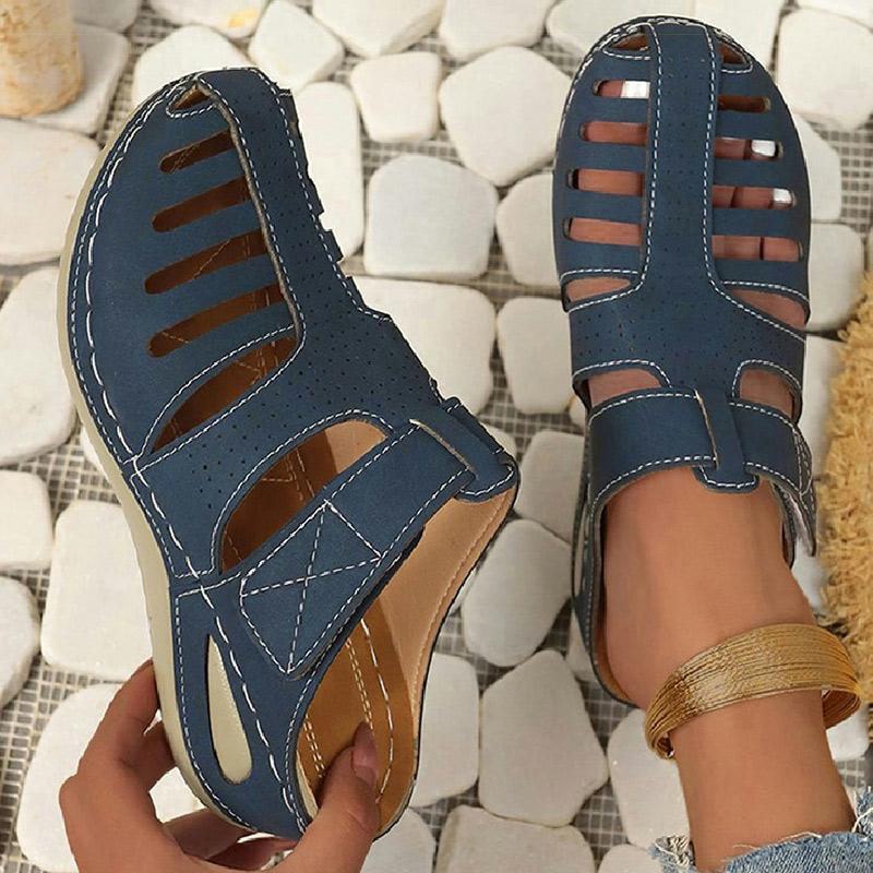 Fashion Women's Sandals Roman Summer Shoes Women Heels Sandals Slip On Platform Sandalias Mujer Wedge Heeled Slippers Summer Footwear