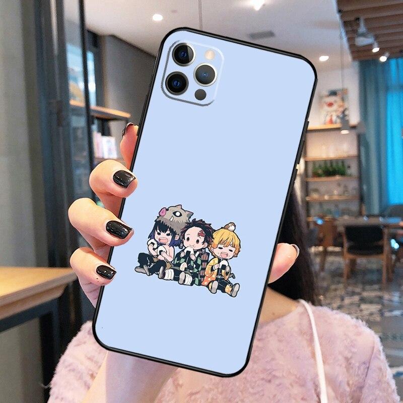 Demon Slayer Hashibira Inosuke Phone Case For iPhone 14 13 12 11 Pro Max Mini XR X XS Max 6 7 8 Plus SE 2020 Back Cover