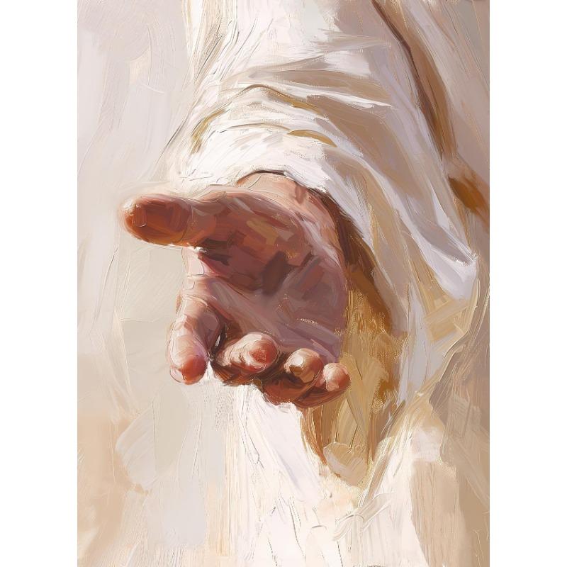 

Иисус Христос Ходящий по Воде Рука Бога Портрет Иисуса Классический Ретро Постер Холст Живопись Настенное Искусство Картины Домашний Декор 21cm×30cm NoFrame