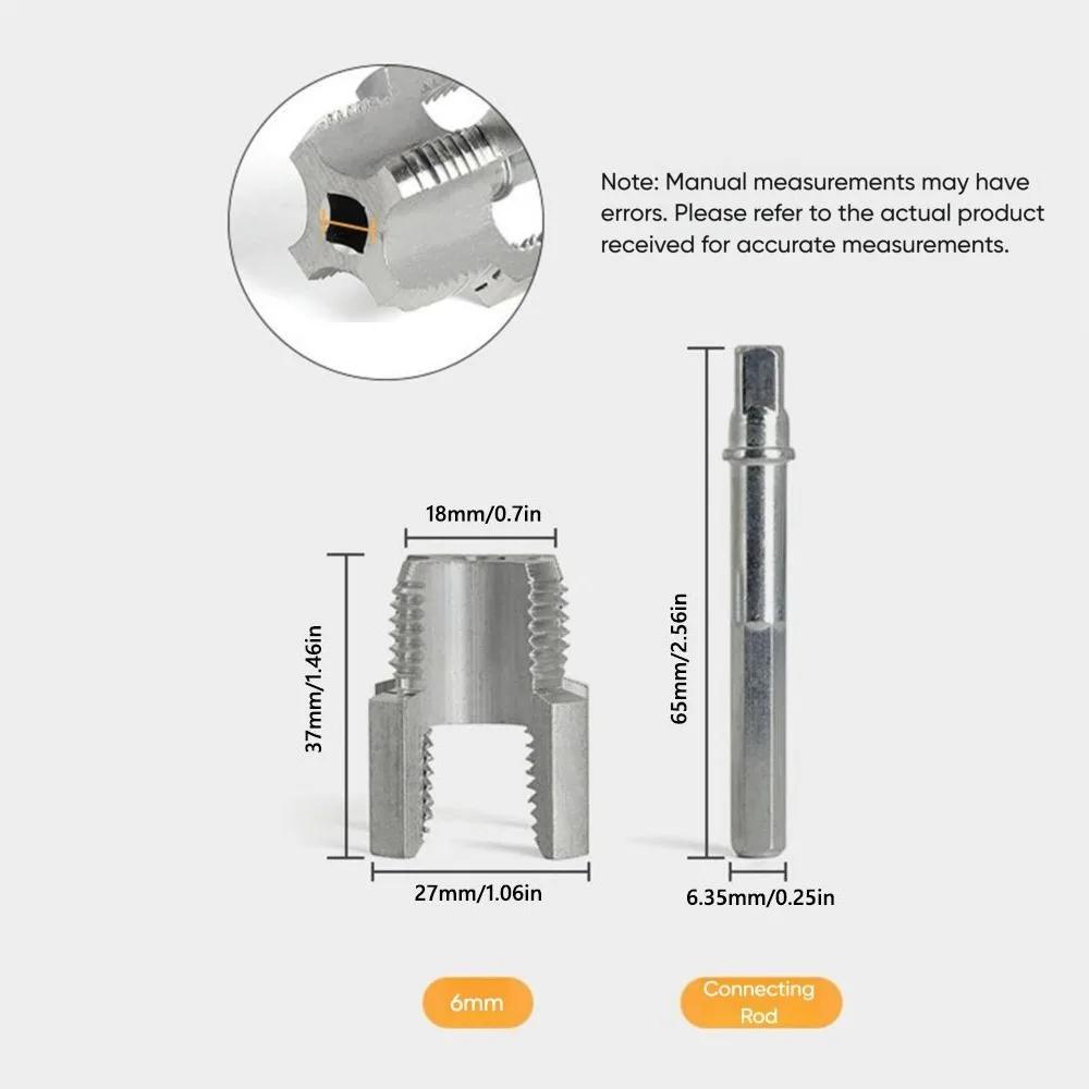 

4/6 Points Water Pipe Thread Opener Universal Waterpipe Tapping Tool Pvc Water Pipe Internal Thread Opener