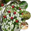 10PCS Plug-In Small Insects Stakes Rust-proof Lawn Stake Ladybug Sign Ladybug Stakes  Office