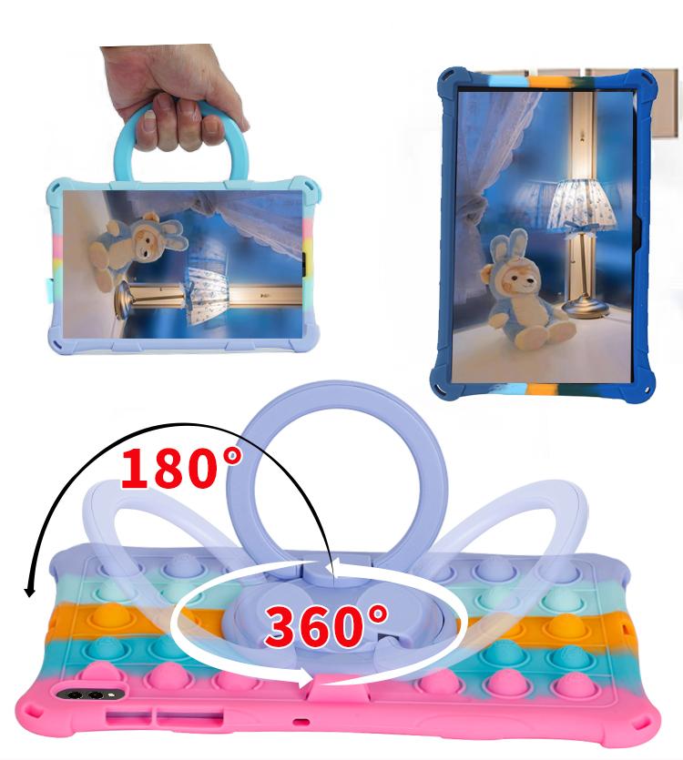 360 Rotating Soft Silicone Case For Honor Pad 10 12.1 Cover For Honor Pad 9 12.1 X9A X8A 11 X9 11.5 Magic Pad 12.3 Case