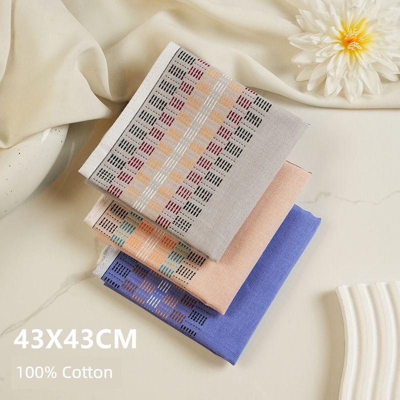 

Клетчатый Мягкий Удобный Классический Старомодный Шанхайский Носовой Платок 43cm light color jacquard paragraph 3