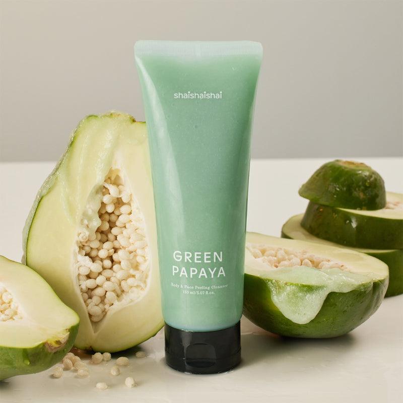 shaishaishai Green Papaya Body & Face Peeling Cleanser 150ml