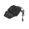 Tragbare Mini Gaming Tastatur Maus USB RGB Handgelenkauflage Halbe Hand 35 Tasten Tastatur Maus mit Konverter
