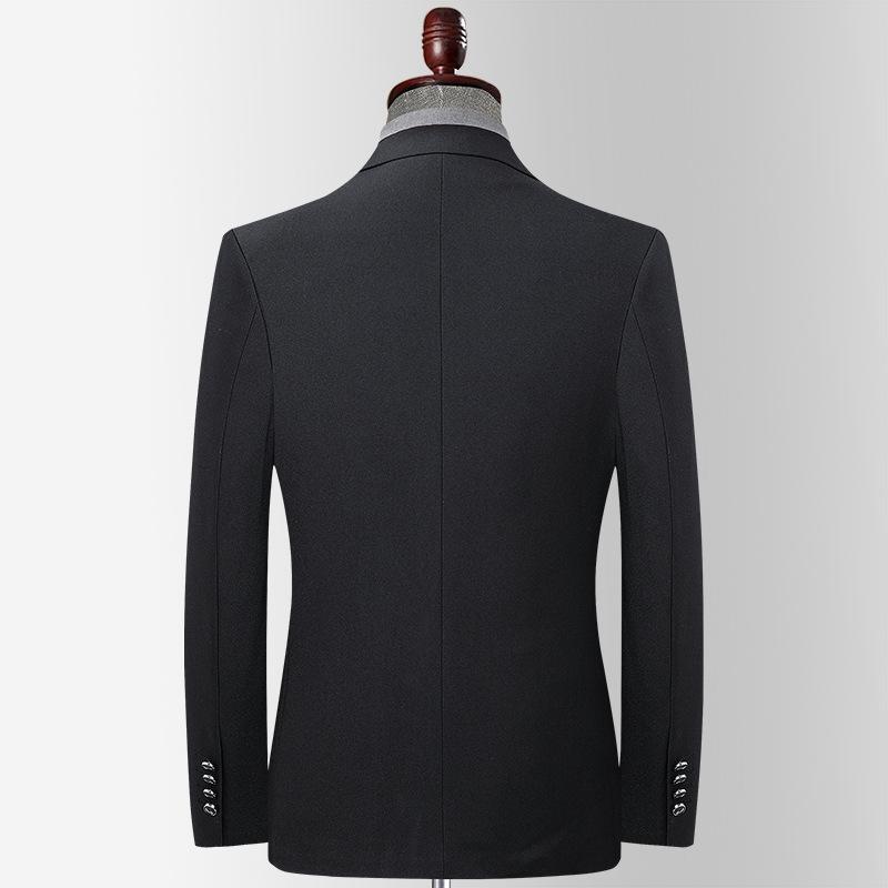 Черный костюм мужской осенне-зимний новый корейский стиль модный мужской повседневный — фото 4