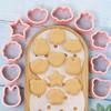 10Pcs Plastic Cartoon Pattern Cookie Cutter Biscuit Molds Cookie Decorating Tool