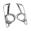 2PCS Front Fog Light Lamp Cover Trim Chrome For Toyota Highlander 2017 2018 2019