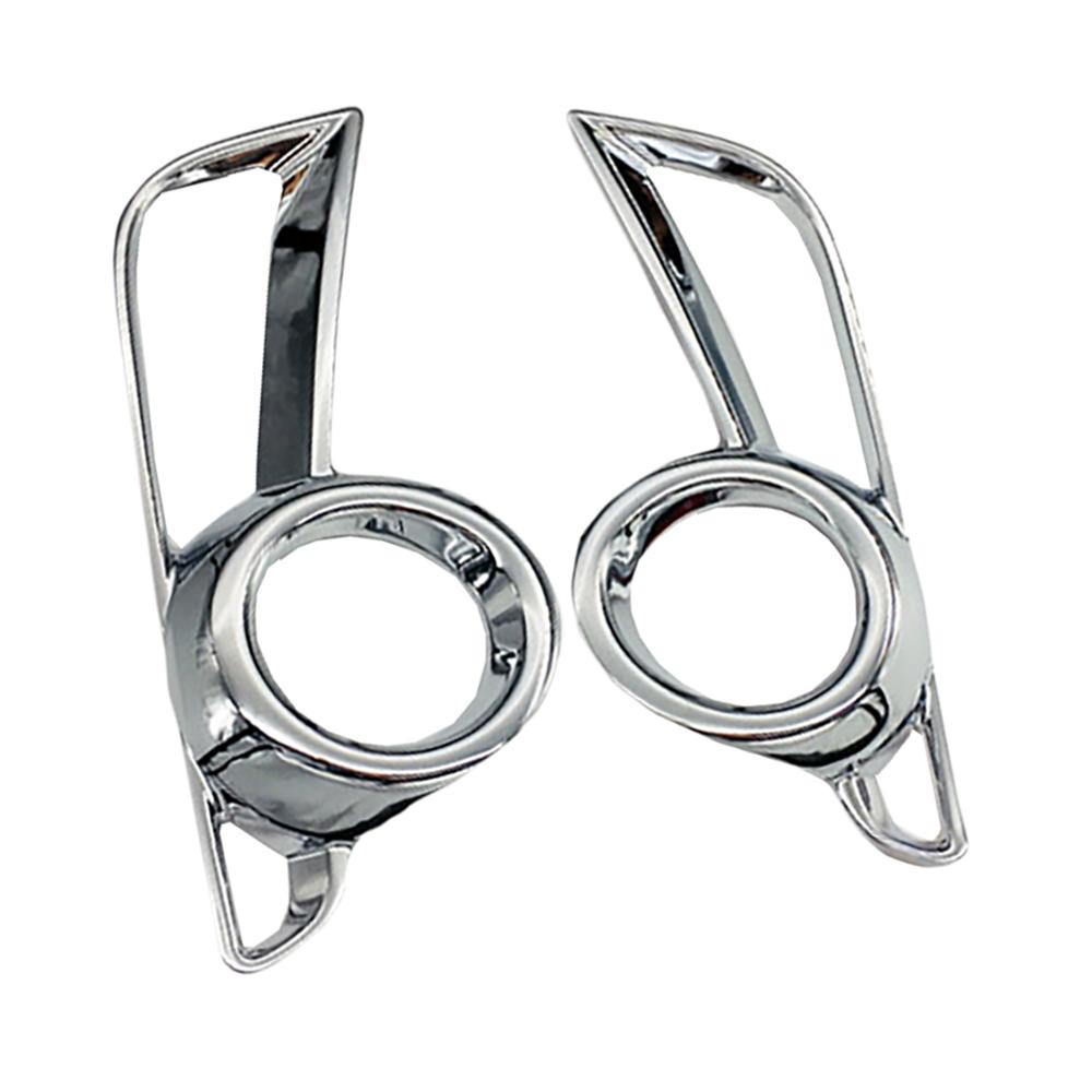 2PCS Front Fog Light Lamp Cover Trim Chrome For Toyota Highlander 2017 2018 2019