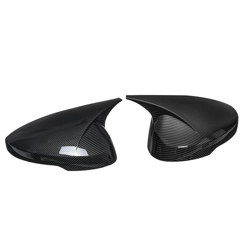 22 Civic Carbon Fiber Rearview Mirror Cover - Gloss Black