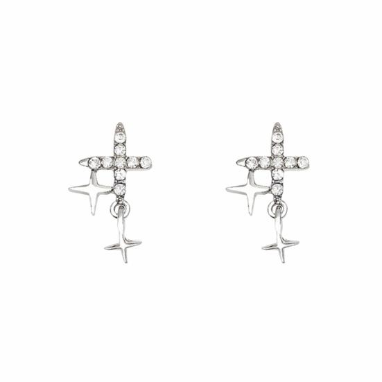 1 Paar Hängende Ohrringe für Damen, Blumen-Quaste, Schmetterlings-Dekor, Zirkonia, galvanisiert, Ohrschmuck, Schmuck für Damen, Abschlussball, Huggie-Ohrring, Party