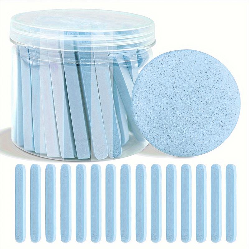 

50 PCS Compress Face Wash Puff with Storage Box Facial Cleansing Sponge for Makeup Remover Round Face Wash Sponge Skincare Beauty Tool 50pcs/box синій