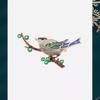 Chinese-style Magpie Enamel Brooch, High-end Women's Exquisite Bird Personalized Brooch