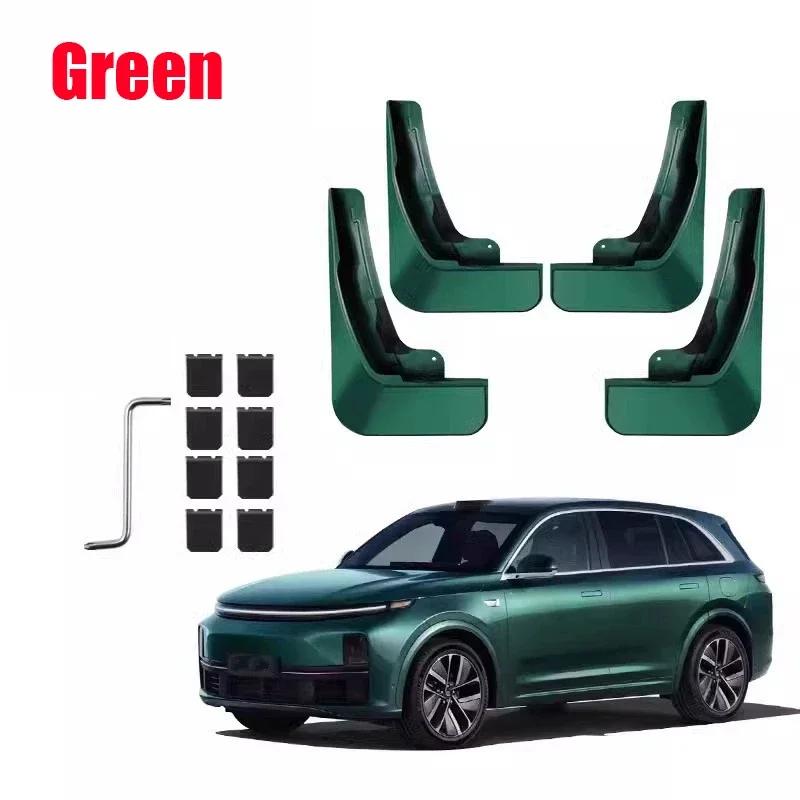 For Lixiang L6 Accessories 2024-2026 Li L6 4PCS Painted Front Mud Mudguard Splash Guard Rear Muds Fenders Wheels Car Accessories