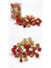 Gold Christmas Bells & Silk Florals: European & American Style Tree Ornaments & Hanging Decor