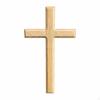 Wooden Wall Cross Smooth Polished Angled Edges 25CM Red