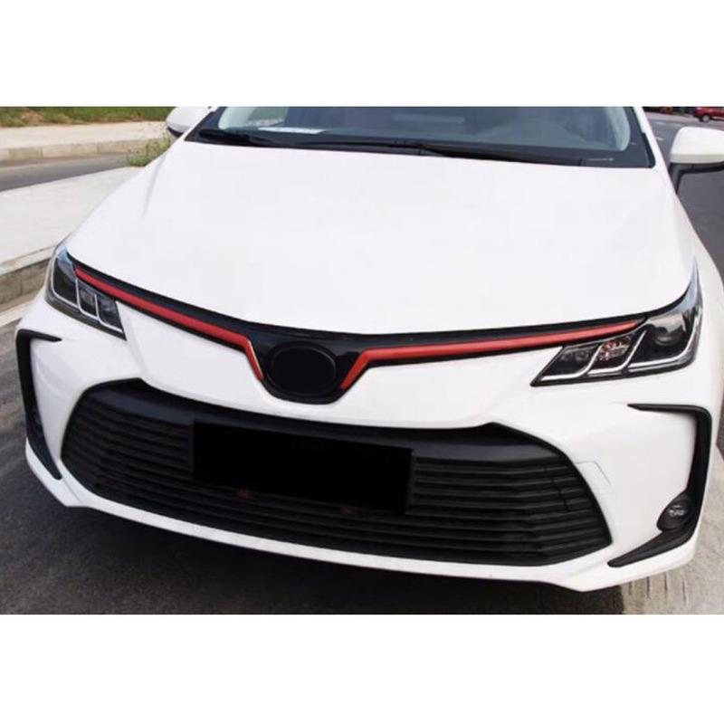 Front Racing Grid Grill Grille Cover Trim Car Accessories Exterior Frame Stick For Toyota Corolla Altis