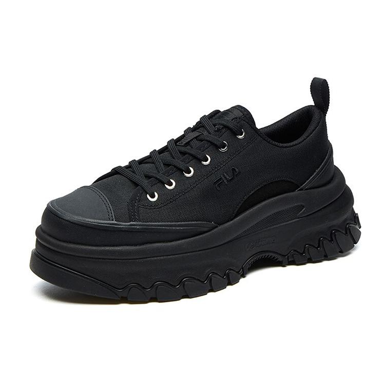 New FILA Lava Wear Resistant Low Top Casual Shoes Women's Black F12W124155FBK