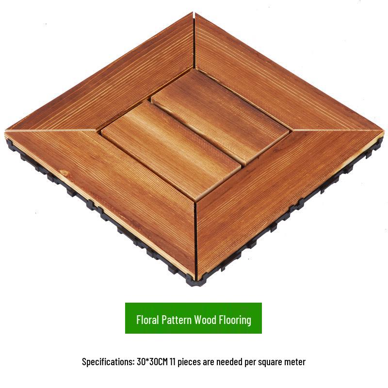 Waterproof WPC Balcony & Garden Flooring - Easy Snap-On, Anti-Corrosion, Ideal for Outdoors & Indoors.