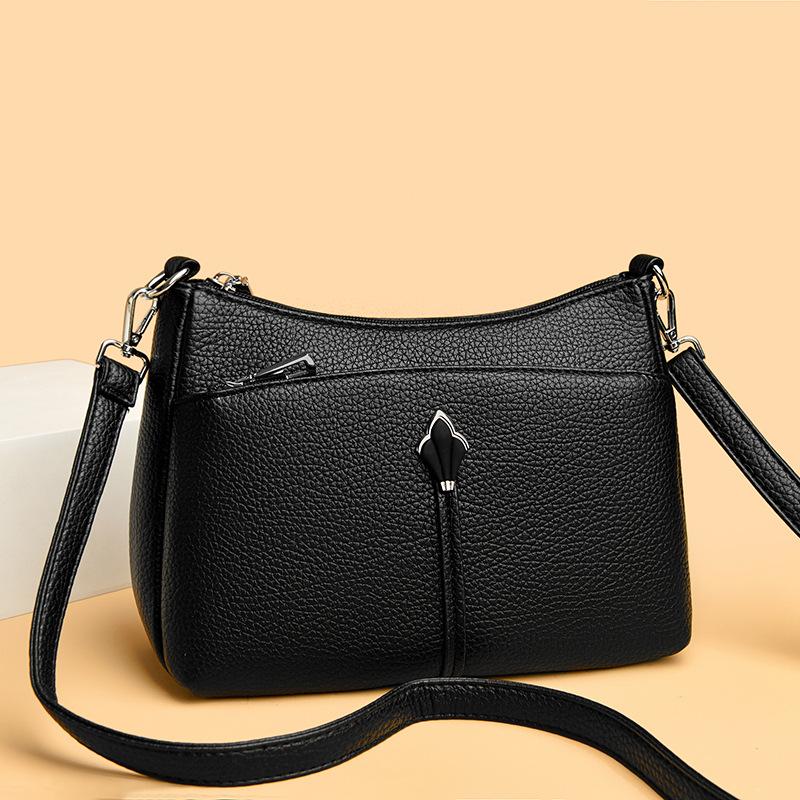 Nischen-Textur Umhängetasche für die Achselhöhle, Schlicht und Vielseitig, Mehrere Fächer Mama Tasche, Pendler Einzel Schulter Kleine Quadratische Tasche