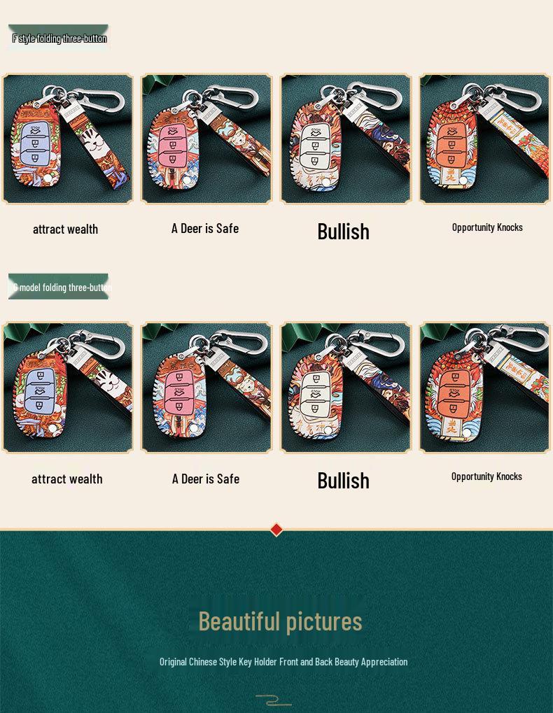 Hyundai Car Key Cover for 20 Models: Ix35, Festa, Ix25, Verna, Santa Fe, Encino, Guochao
