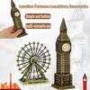 Popolare landmark britannico 3D Big Ben, souvenir London Eye, decorazione vintage per scrivania di casa, vetrina, regalo di Natale