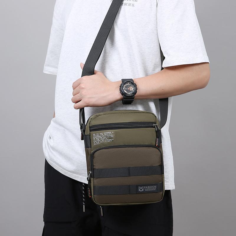 Geantă pentru bărbați Geantă de umăr cu compartimente multiple Geantă de afaceri ușoară Geantă crossbody de călătorie