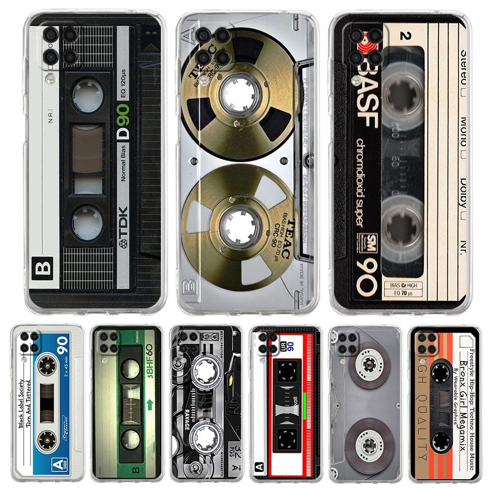 Phone Case For Samsung Galaxy A13 A33 A35 A55 A73 A53 A23 A51 A71 A21S A31 A41 A05s A03S A15 A25 5G Cover Vintage Cassette Tape